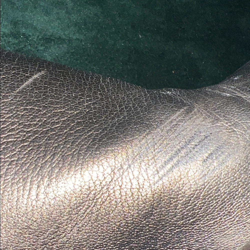 Jimmy Choo Hart 95 Metallic Leather Ankle Boots - Picture 6 of 7